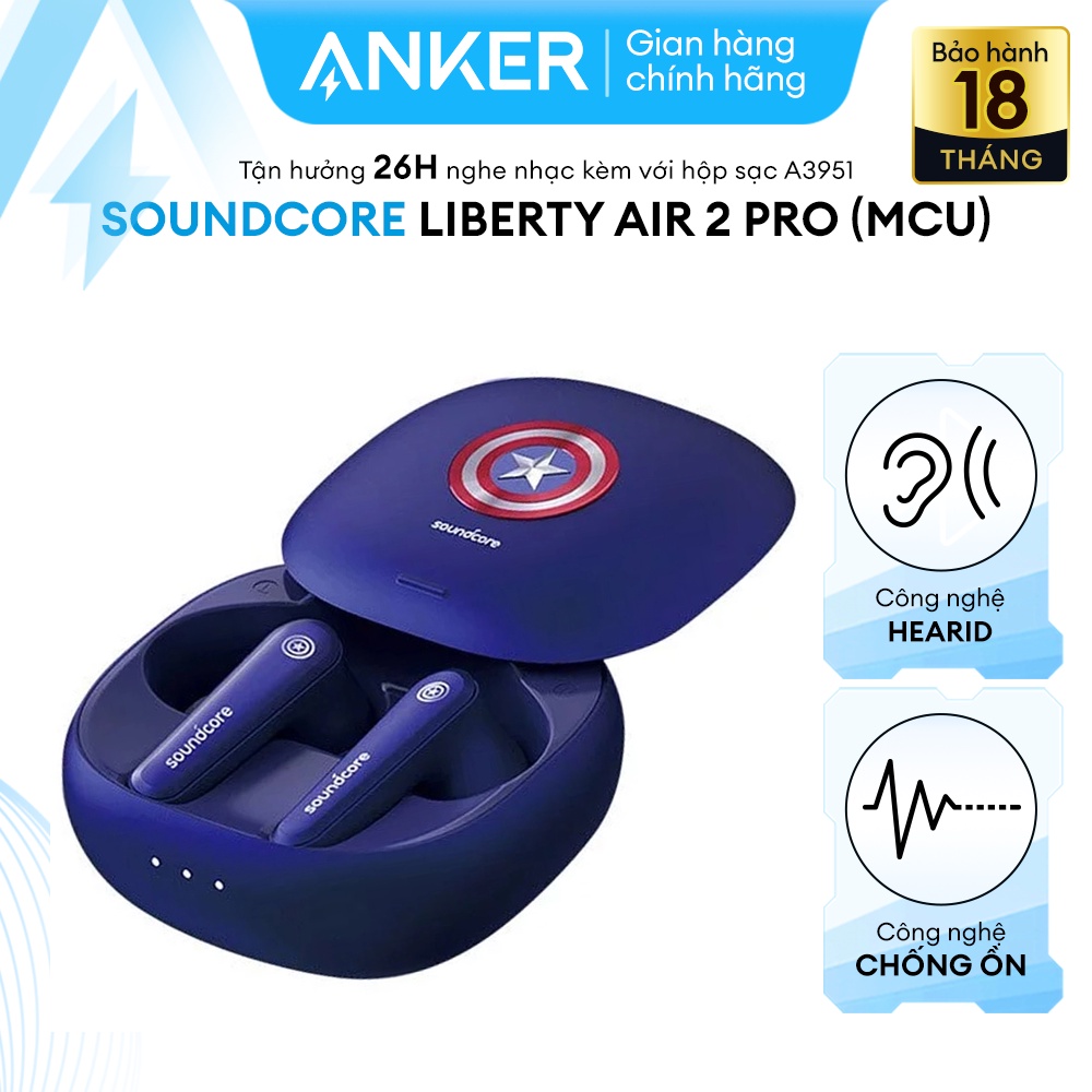 Tai nghe Bluetooth Anker Soundcore Liberty Air 2 Pro Phiên bản Marvel - A3951H