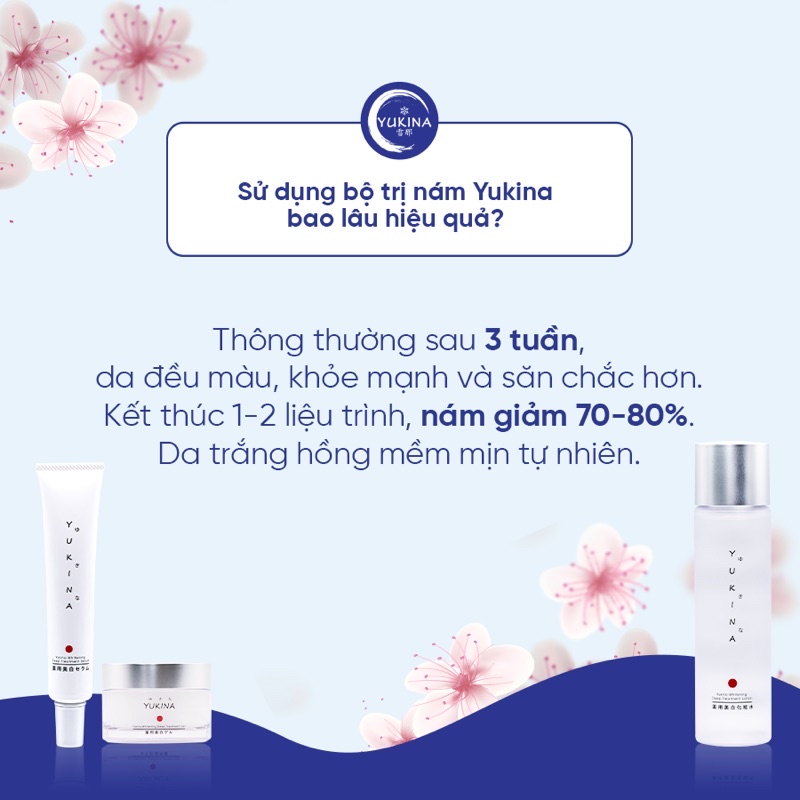 SET Dược Mỹ Phẩm xóa Nám Chuyên Sâu Yukina Nhật Bản Dứt Điểm Nám Da Trắng Sáng Cấp Ẩm Sâu Chốn.g Lão Hóa Da - AuTH Osaka