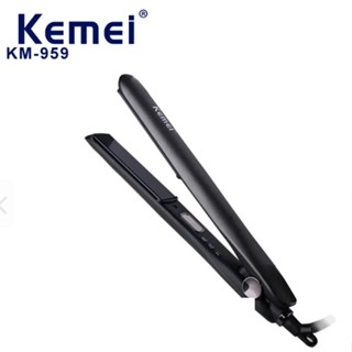 Máy Duỗi Kẹp Thẳng Tóc Đa Năng Kemei KM 959 Cao Cấp Phủ Gốm Tourmaline Bảo Vệ Tóc