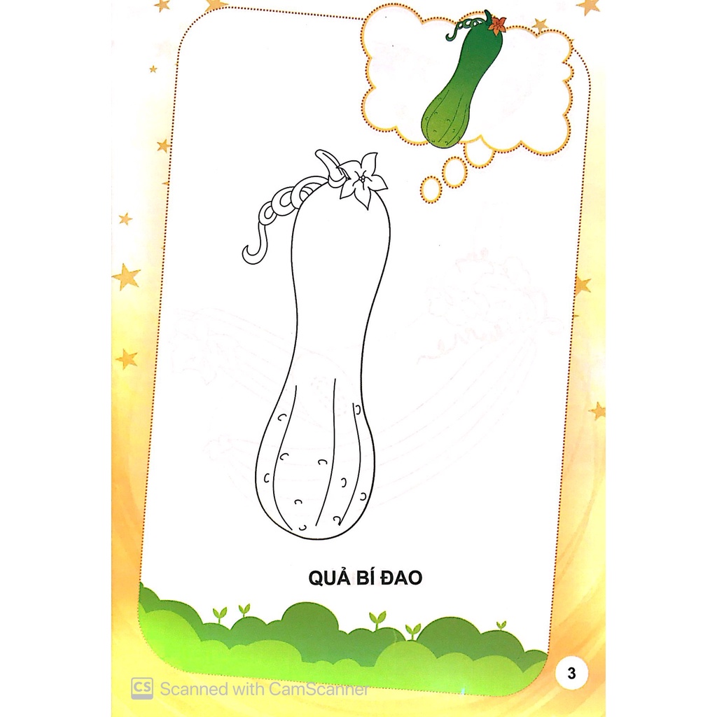 Sách_Bé Tập Tô Màu - Rau, Củ, Quả