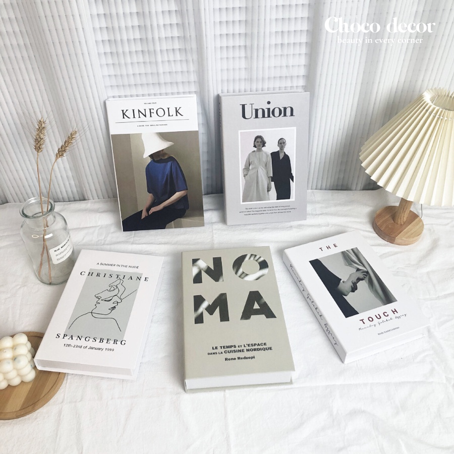 Mô hình sách giả decor phong cách Châu Âu phụ kiện chụp ảnh, trang trí không gian