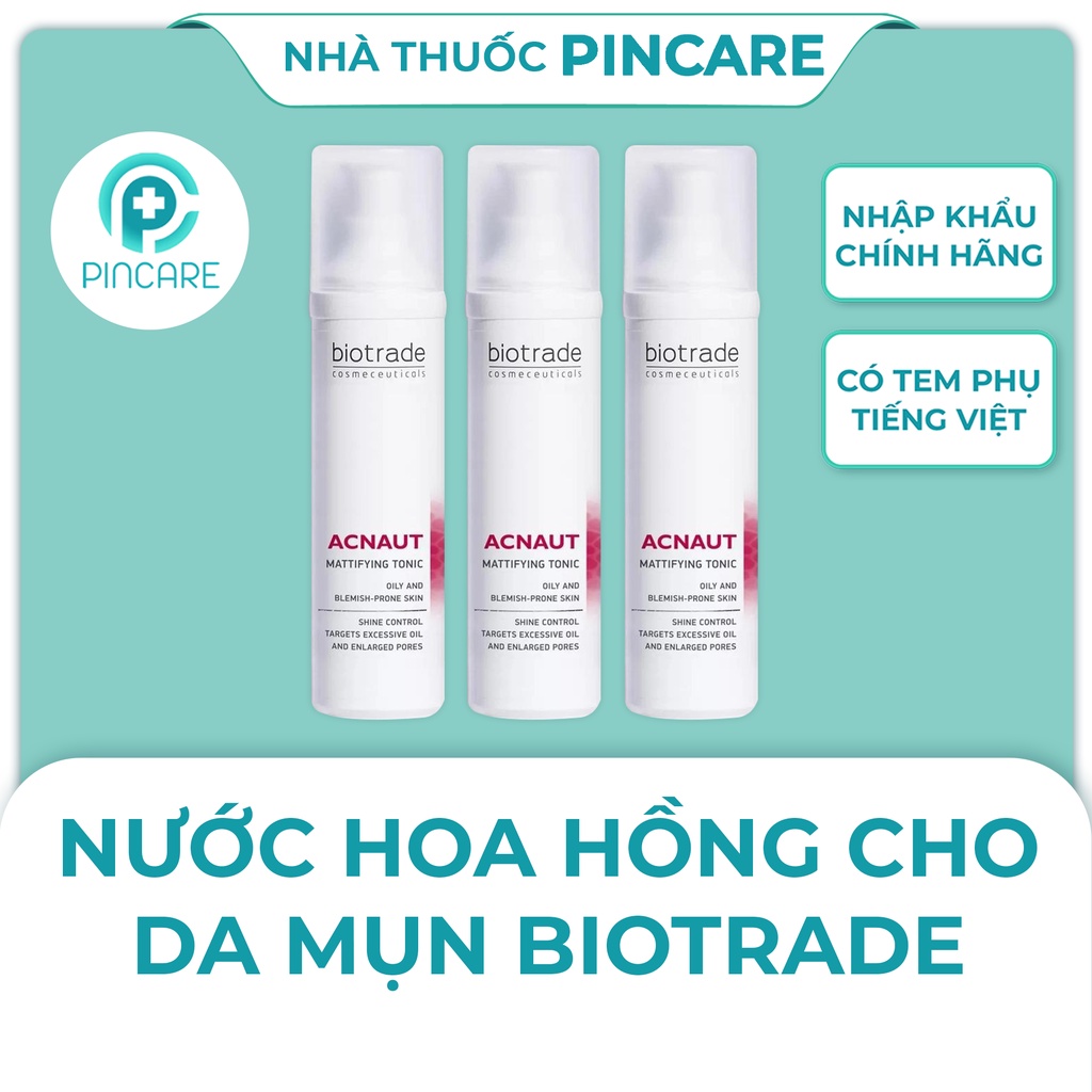 Nước hoa hồng cho da mụn Biotrade Acnaut Mattifying Tonic - Hàng chính hãng-Nhà thuốc Pincare