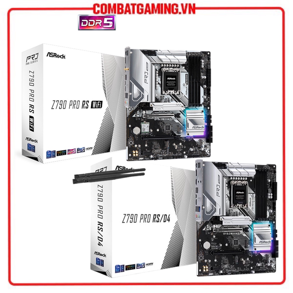 Bo Mạch Chủ ASRock Z790 PRO RS/D4 - PRO RS WIFI DDR5