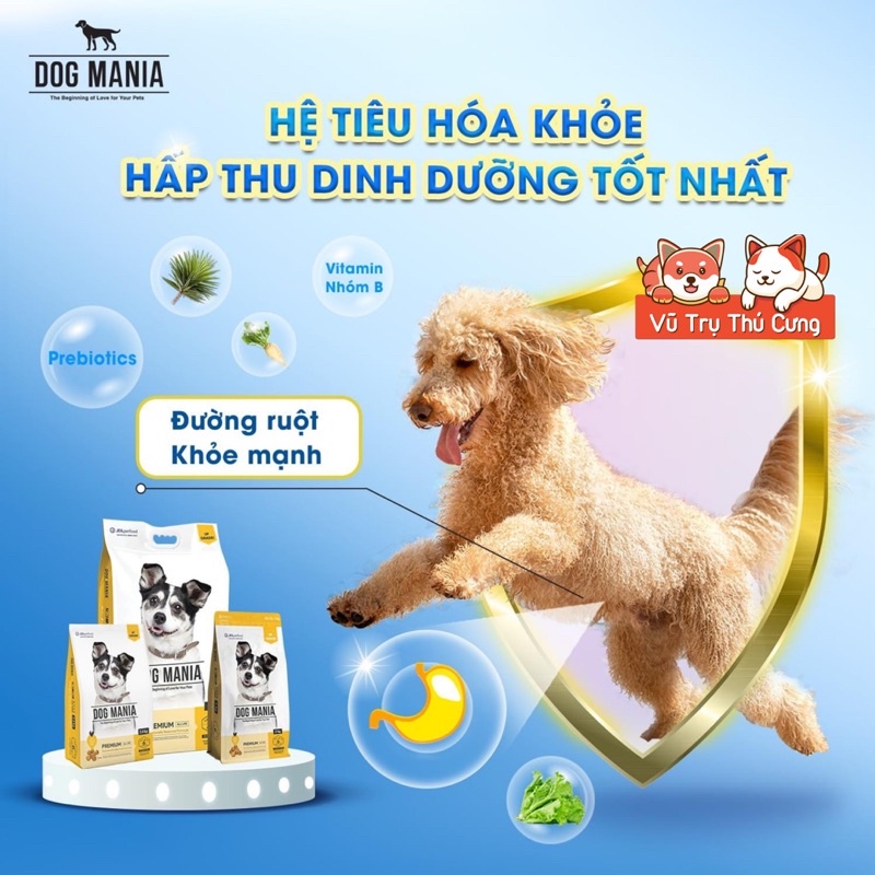 Thức ăn hạt cho chó Dog Mania Premium Hàn Quốc bịch 5Kg