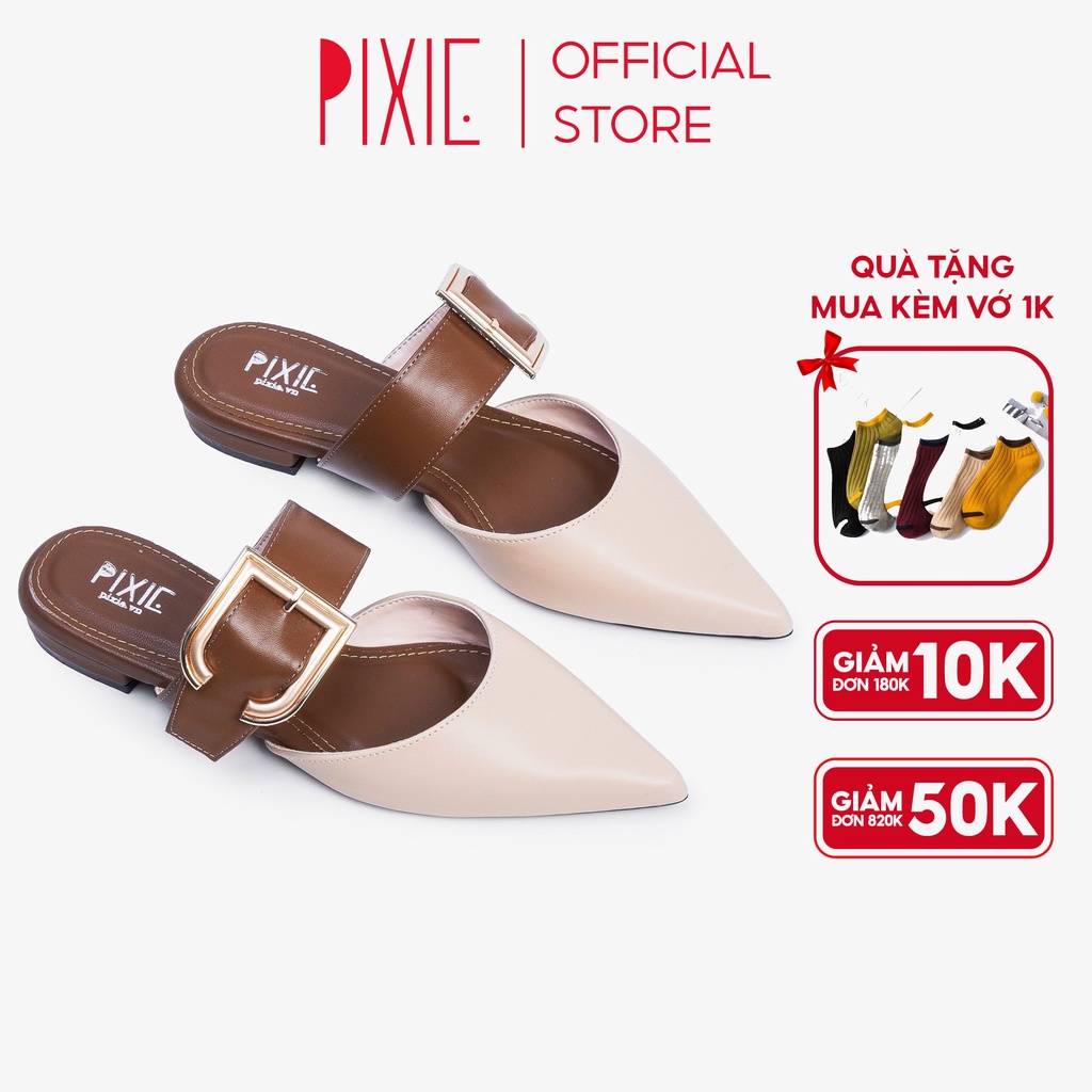 Dép Sục 2cm Quai Ngang Gắn Khóa H065 Pixie