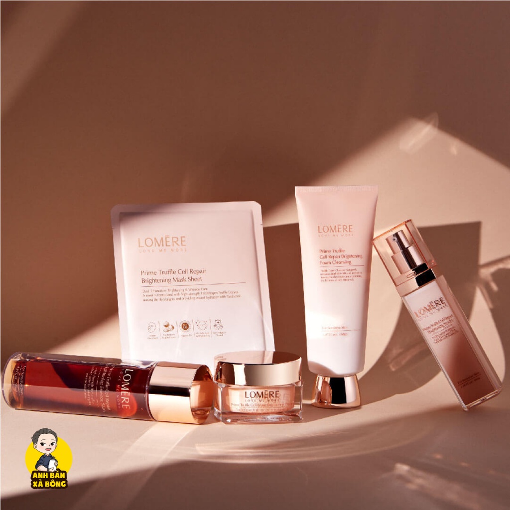 MẶT NẠ DƯỠNG TRẮNG, PHỤC HỒI DA LOMERE PRIME TRUFFLE CELL REPAIR BRIGHTENING MASK SHEET