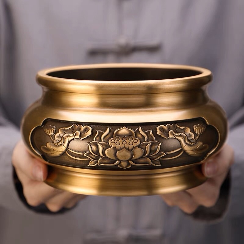 Lư hương sen ĐỒNG NGUYÊN CHẤT chống gỉ cực nét và đằm tay