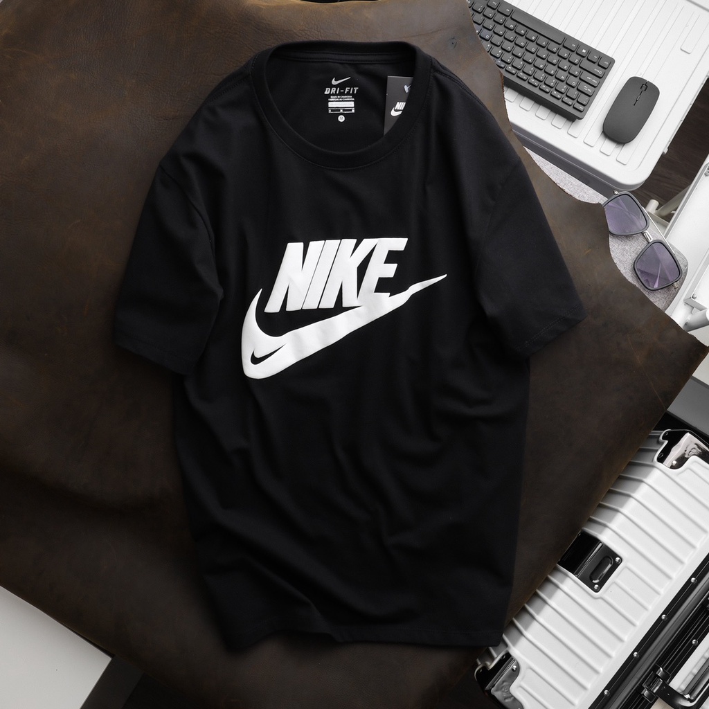 Áo thun thời trang thể thao, áo phông nam chất liệu cotton 4 chiều, logo in nổi cao cấp N22