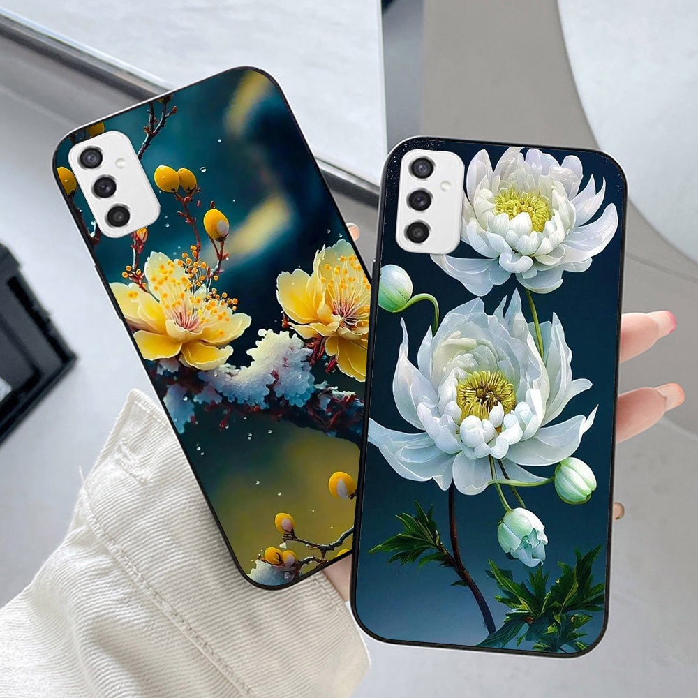 Ốp lưng Samsung m23 5g / m52 5g in nhám hình hoa cỏ
