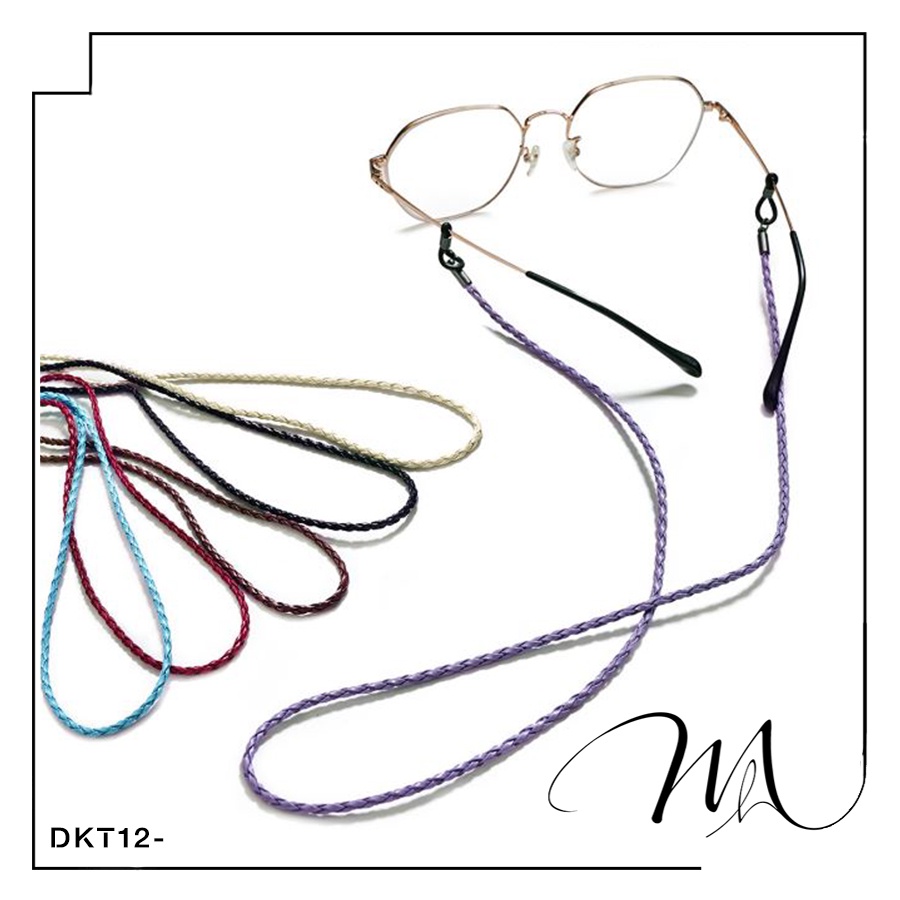 Dây đeo mắt kính chống thất lạc dây da phong cách Hàn Quốc - Măng's House DKT12