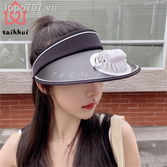 Mũ Lưỡi Trai Kèm Quạt Chống Tia UV Có Thể Sạc Lại Tiện Dụng