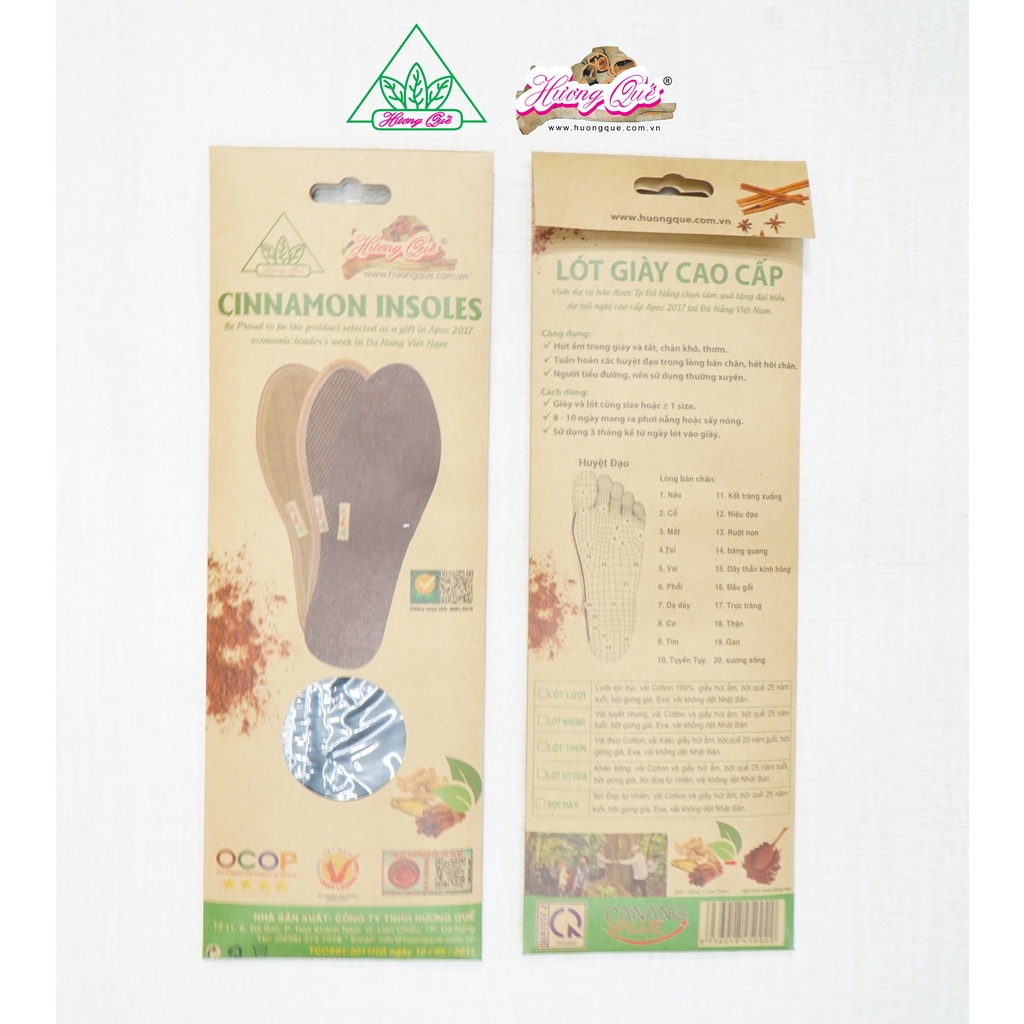 Lót giày quế Trà My - Hương Quế giúp giữ chân khô, ấm và thơm