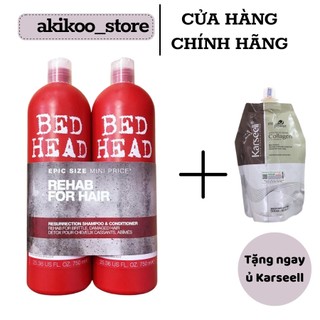Tigi - cặp dầu gội xả tigi bedhead 750ml dầu gội tigi phục hồi tóc hư tổn, giảm gãy rụng