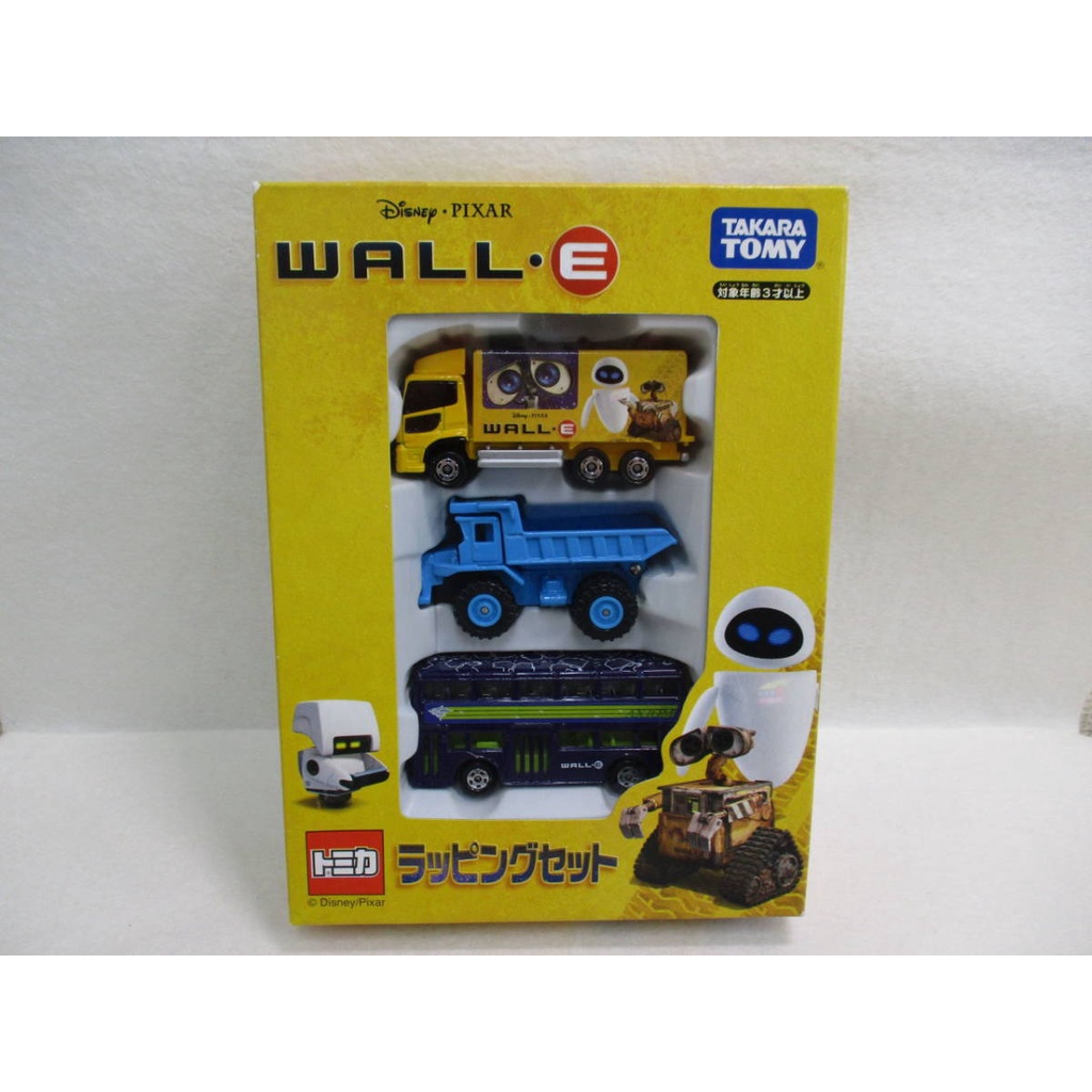 Bộ mô hình Tomica Box Disney PIXAR Wall-E set of 3 vehicles.