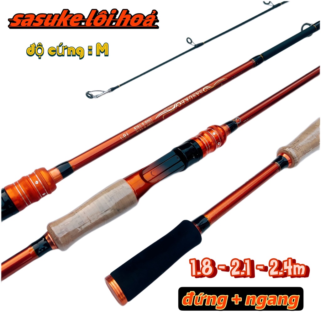 Cần câu lure máy ngang và máy đứng carbon DAWA ( SASUKE )  Cần câu lure, cần câu lure máy ngang, cần