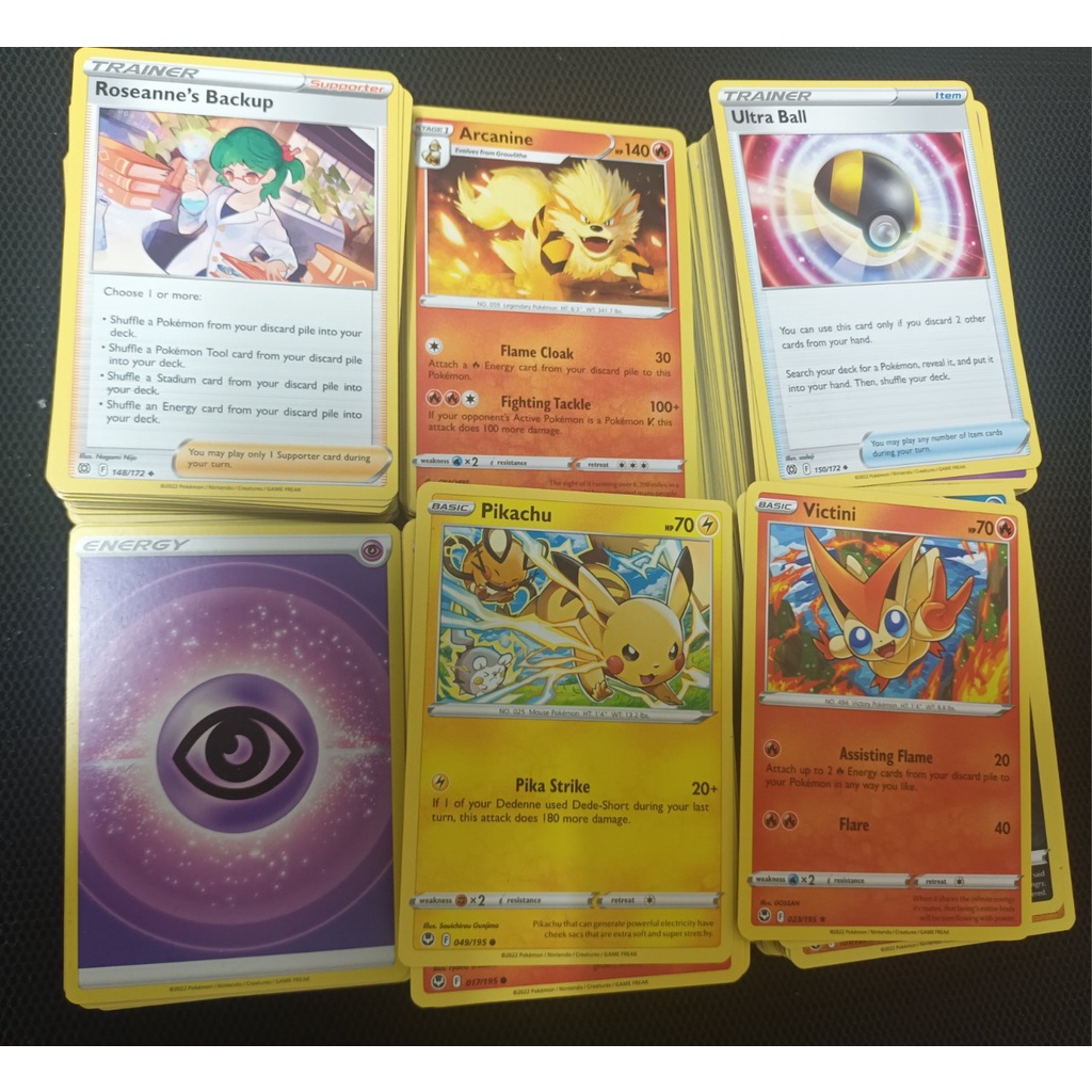 100 lá Pokemon tiếng Anh ngẫu nhiên common