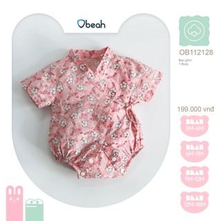 Romper họa tiết Obeah, Body tam giác họa tiết cho bé trai bé gái size từ 0-24m