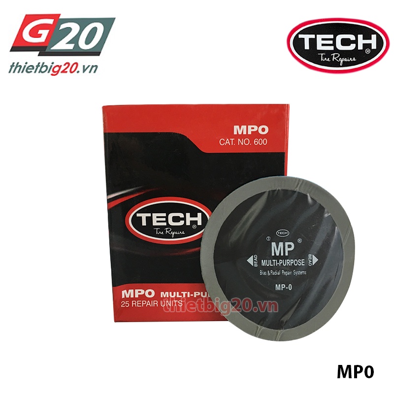 MP-0, Hộp 25 miếng vá vỏ chuyên bố chéo và bố thẳng Tech (Bias/Radial, 60mm)