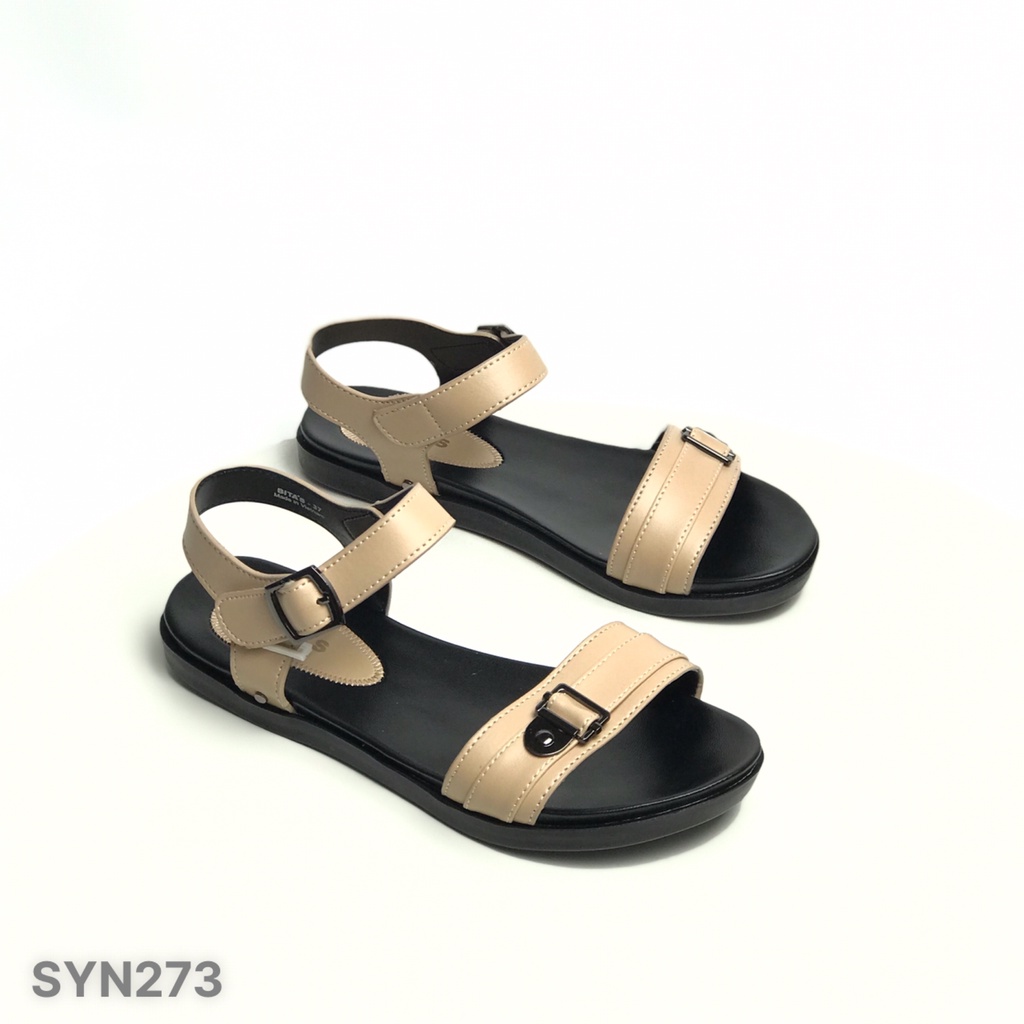 Sandal nữ BITAS ❤️FREESHIP❤️ Sandal học sinh quai dán khuy đế bằng siêu nhẹ SYN273