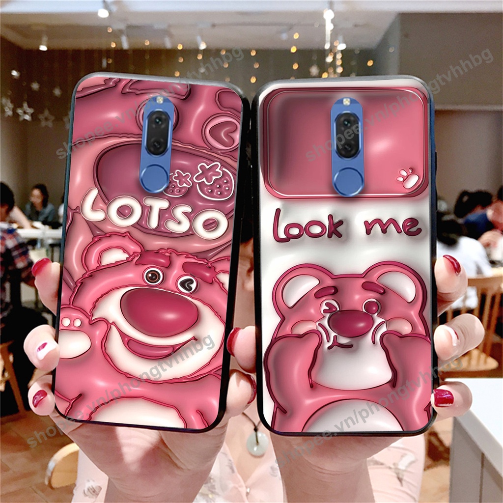Ốp lưng Huawei Nova 2i GẤU DÂU LOTSO cực hot hit, mẫu hot cute rẻ cực đẹp