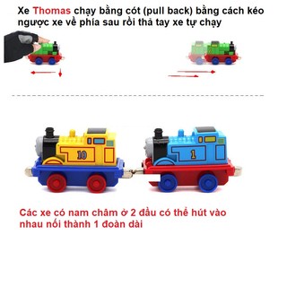 Mô hình xe lửa thomas mini bằng kim loại đồ chơi trẻ em