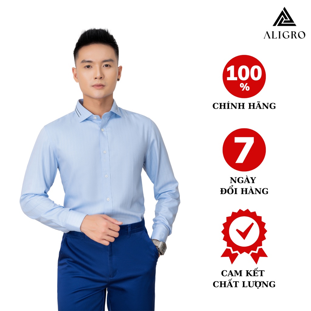 Áo sơ mi nam dài tay ALIGRO chất liệu cotton chống nhăn, mềm mịn, thoáng mát, thấm hút mồ hôi tốt ALGSMDCT