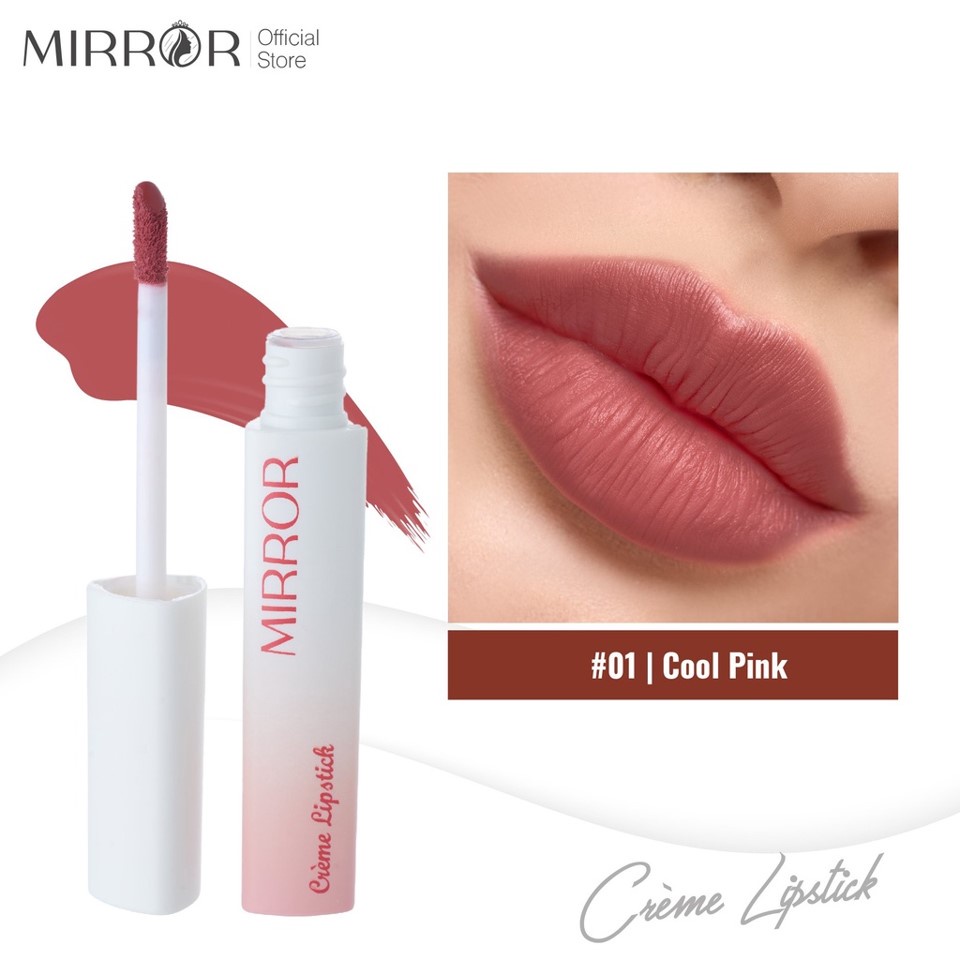 Son kem MIRROR Crème Lipstick 2g - Son môi lì, mềm mịn, lâu trôi, không chì