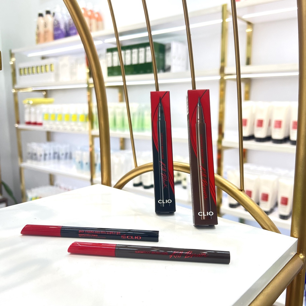 (CÓ BILL) Bút Kẻ Viền Mắt CLIO Superproof Brush Liner 0.55ml