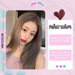 Thuốc Nhuộm Tóc Màu NÂU XÁM  | THUỐC NHUỘM TÓC TẠI NHÀ