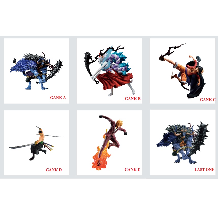 [OP1] Mô hình chính hãng One Piece - Ichiban Kuji - ver Signs of the Hight King (Kaido , Yamato, Luffy, Zoro, Sanji)