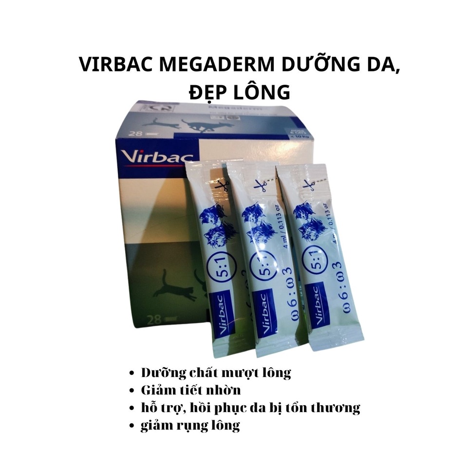 Gel Dưỡng Lông Da cho chó mèo Megaderm 1 gói