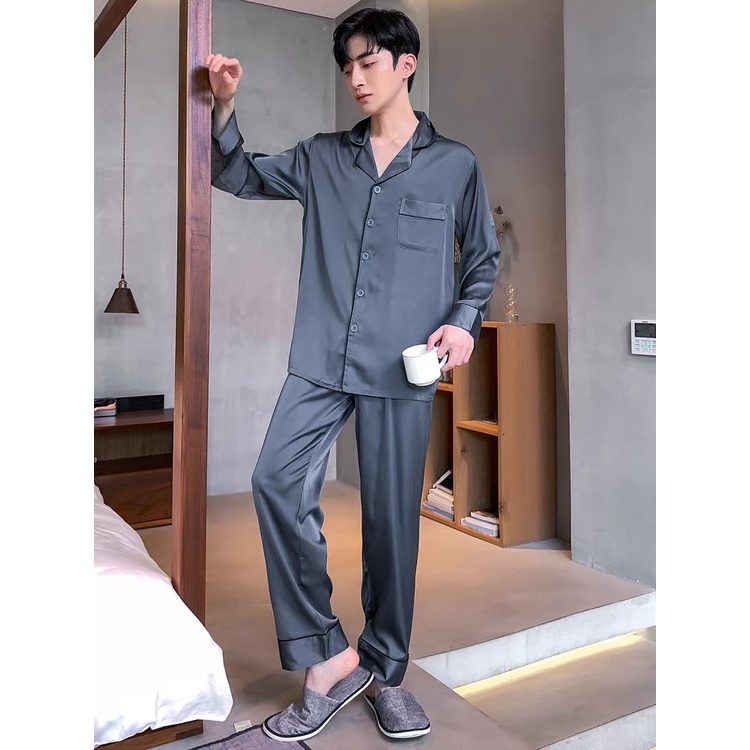 Bồ đồ Pijama lụa cao cấp mát mịn thấm hút khử mùi T12 - Beemanor