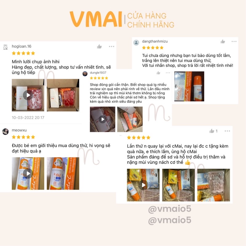 Combo Lăn nách, Gel Gluta C dưỡng da sáng mịn & đều màu