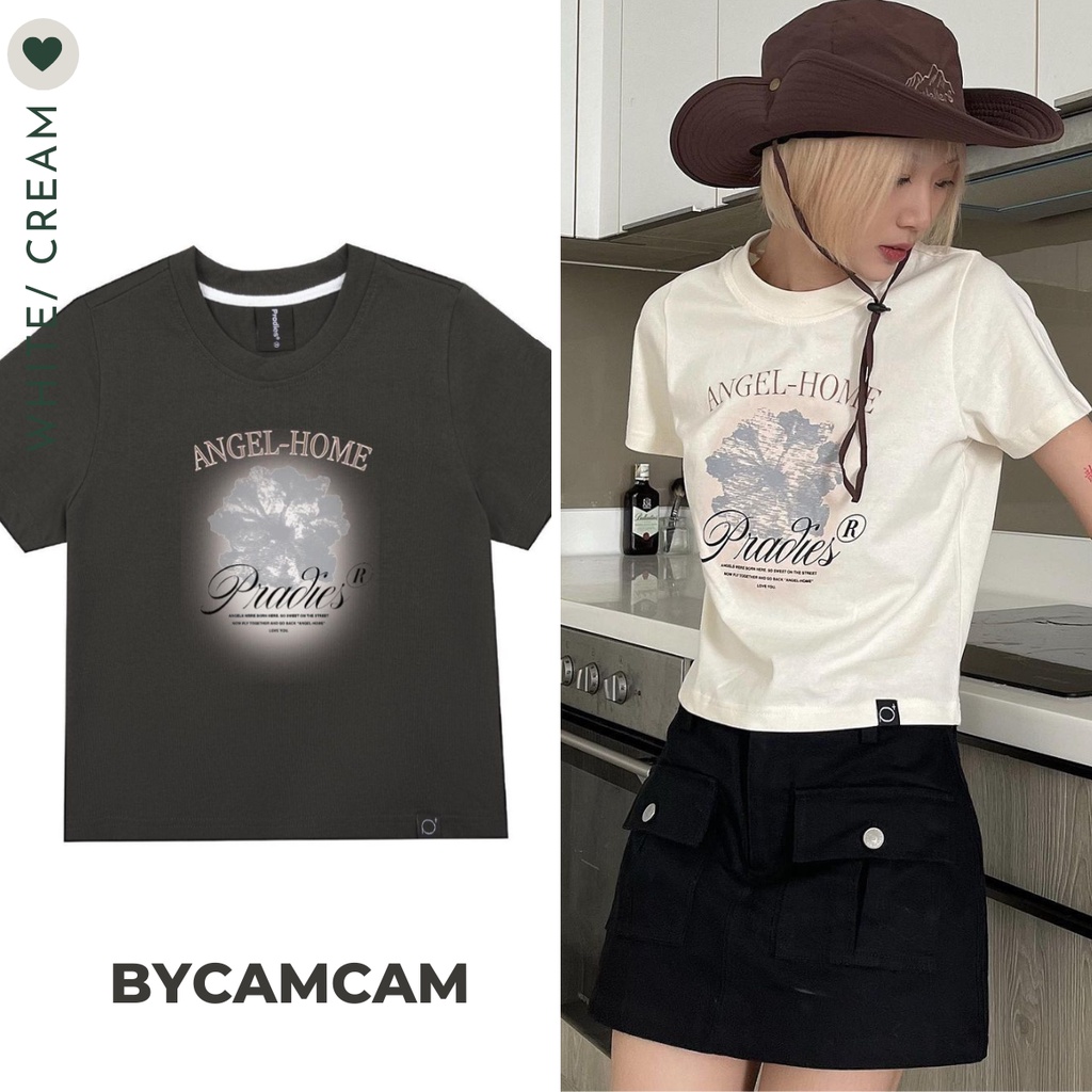 Áo Thun Baby Tee Single Hibicus 100% Cotton Co Dãn 2023 𝑩𝒚𝒄𝒂𝒎𝒄𝒂𝒎