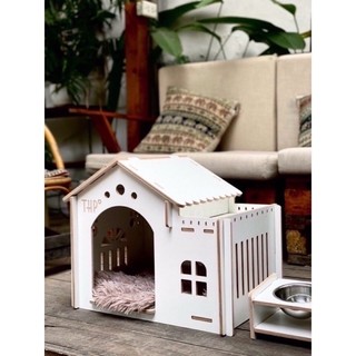 Nhà Gỗ plywood chống thấm nước, rất cứng chắc, Size S (0-5kg)