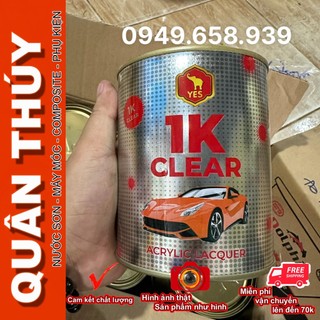 Dầu bóng, sơn bóng 1k clear yes - thay thế sơn bóng 2k - 1 lon