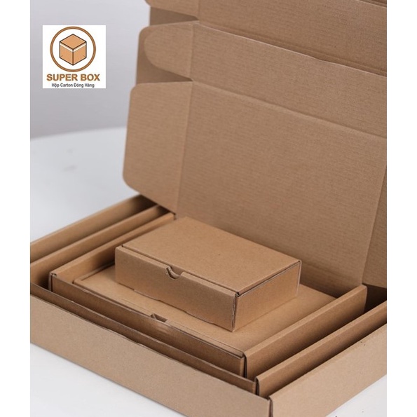 18x12x4 Combo 20 hộp Carton nắp gài đóng hàng
