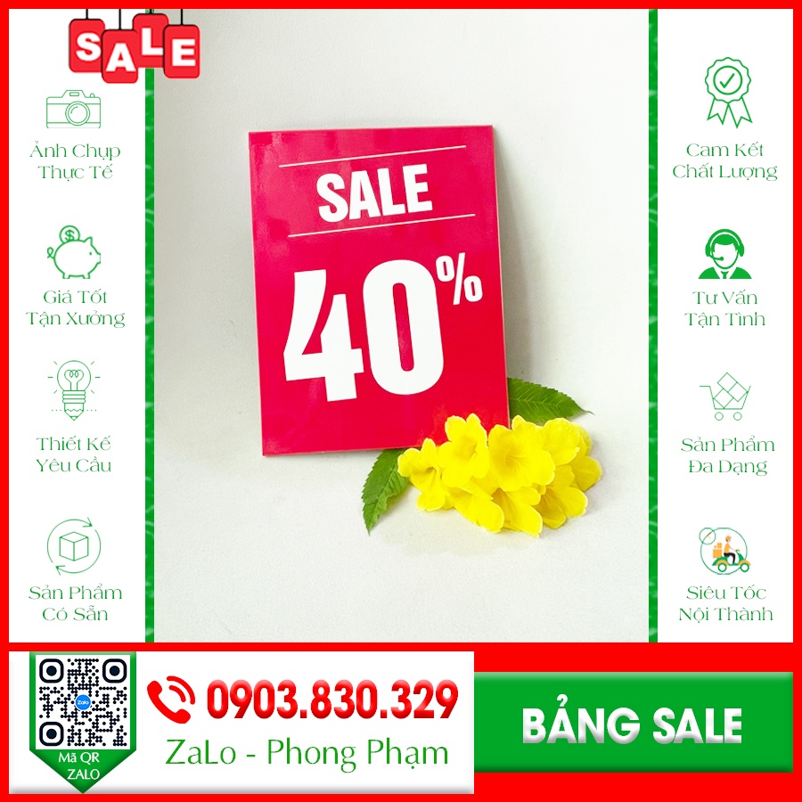 Bảng sale 10%, bảng sale 5%, bảng sale 35%, bảng sale 20%, bảng sale 30%