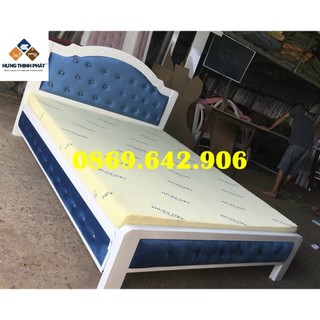 Giường sắt hộp 5x10 cao cấp hiện đại đủ size  cao cấp.  sdy.