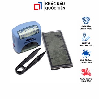 Con dấu ghép số dùng cho dấu nsx và hsd, 256 ký tự cao 4mm, chính hãng shiny s882