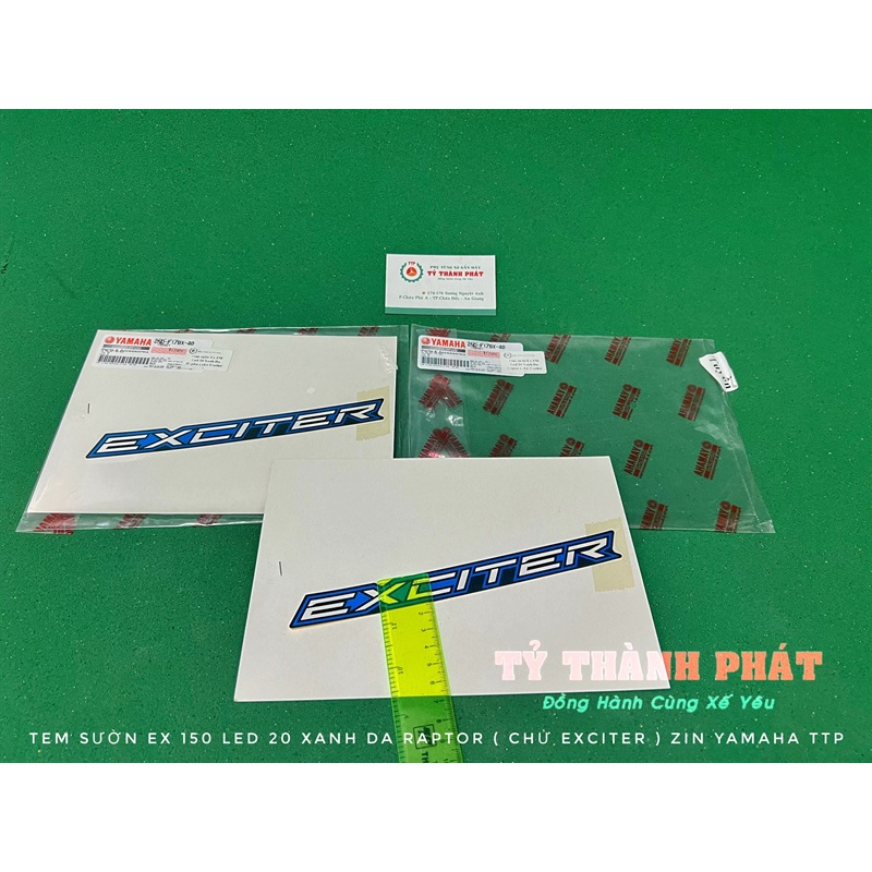 Tem sườn Ex 150 Led 2020 Xanh Da Raptor