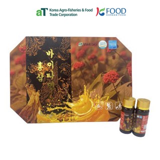 Tinh chất hồng sâm vitamin c wellbio hàn quốc hộp 10 chai x 100ml