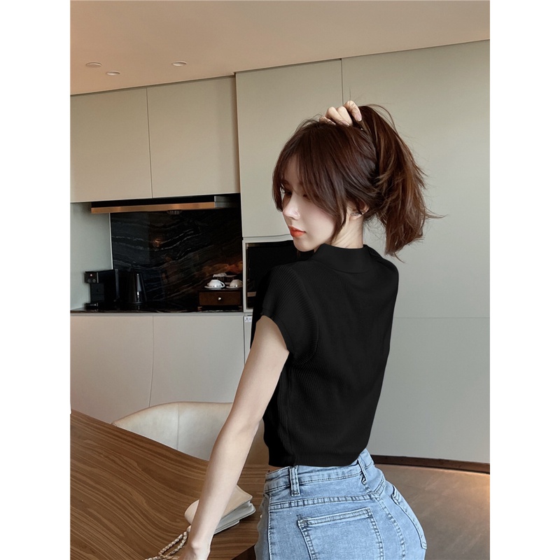 Áo thun cổ bẻ nhiều màu tay ngắn, Áo crt len tăm dễ phối đồ, chất đẹp, hàng Quảng Châu cao cấp