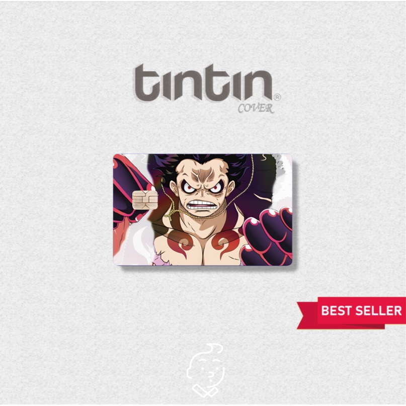 One Piece -Tem Dán Thẻ ATMSticker TinTin Trang Trí Thẻ Chống Xước, Nước