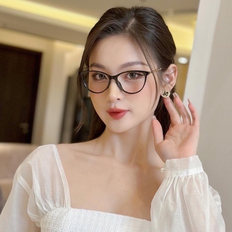 Kính giả cận, Gọng kính cận mắt mèo kim loại Di.or cao cấp 5029 Jolie eyewear