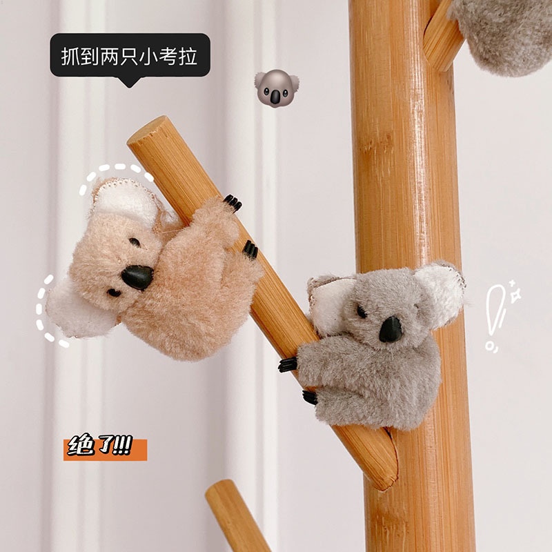 Búp Bê Gấu Koala Hoạt Hình Nhồi Bông Gắn Gương Chiếu Hậu Trang Trí Xe Mô Tô