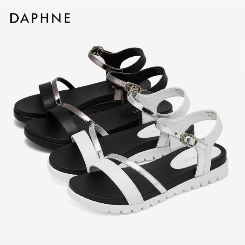 VIDEO ẢNH THẬT Giày sandals hãng DAPHNE da PU
