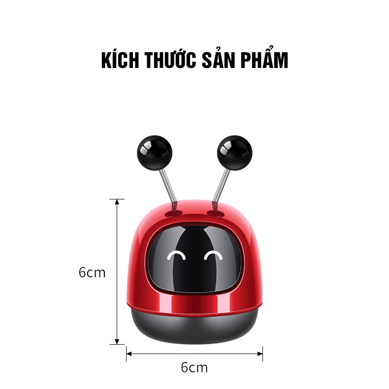 Sáp thơm ô tô, trang trí táp lô, khử mùi ô tô, hương thơm xe hơi, mô hình robot chuyển động dễ thương