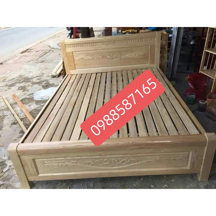 Giường ngủ gỗ sồi nga-giường nằm cao cấp 100% gỗ  1M2-1M4-1M6-1M8 ( FREESHIP 60 KM )