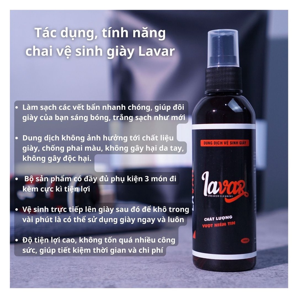 Bộ vệ sinh làm sạch giày Lavar